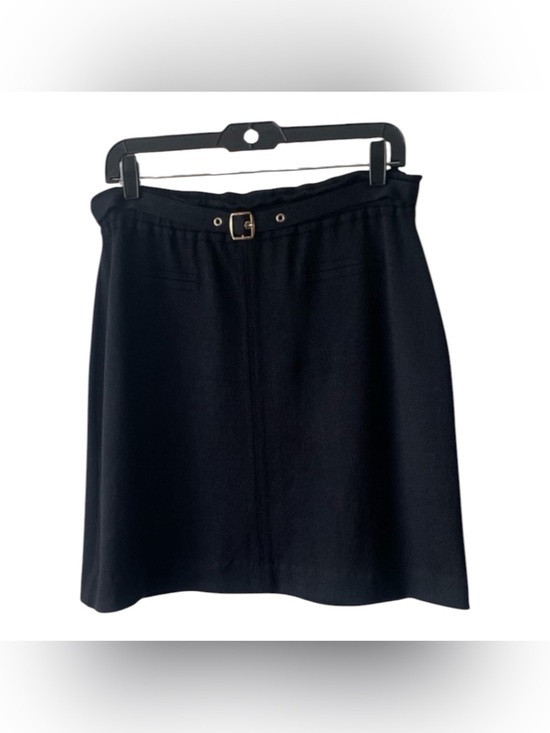 no name Dresses & Skirts - St. John Black Midi Skirt with Gold Buckle